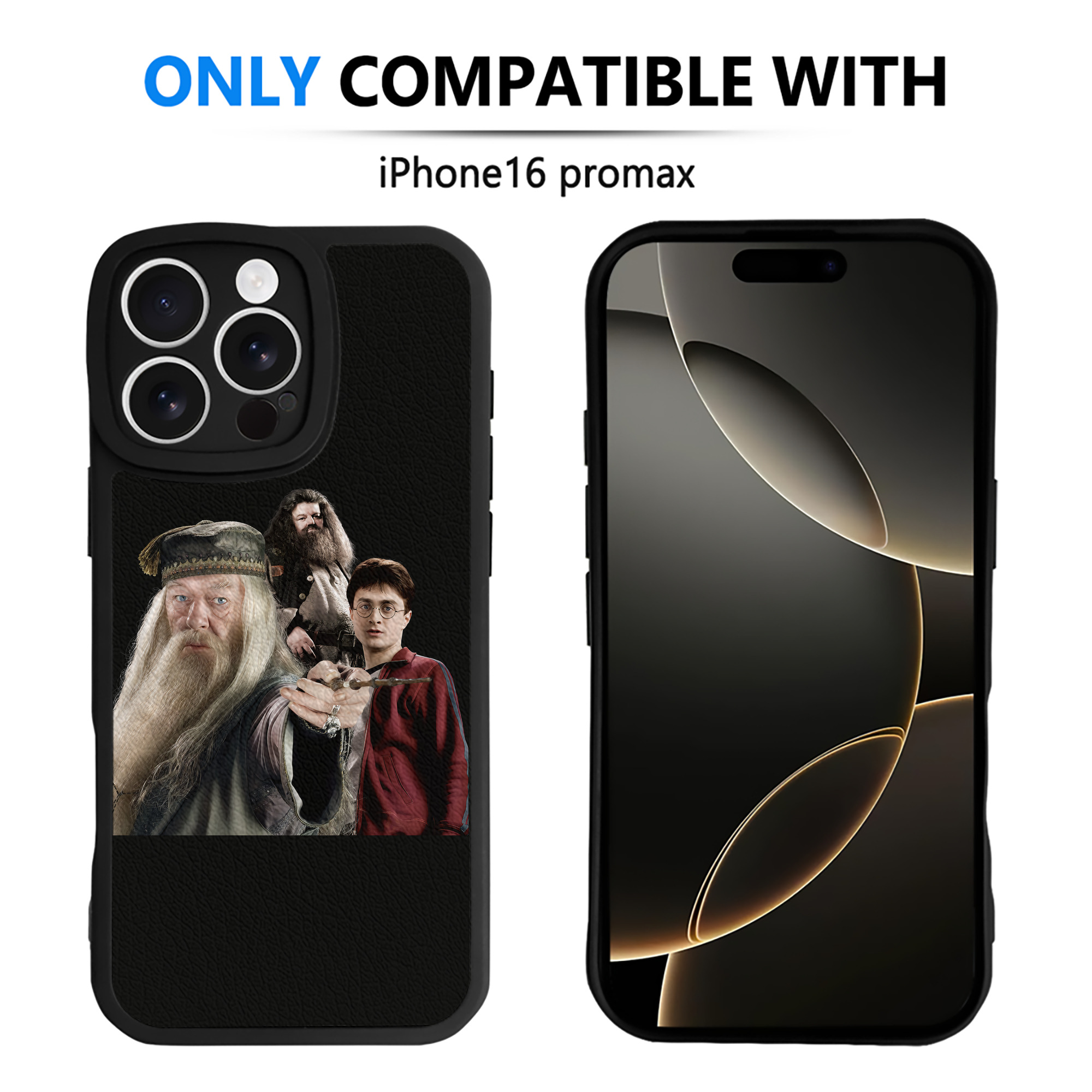 （画像用） Harry Potter ハリー・ポッターシリーズ 【iPhone 16シリーズ対応】シリコンスマホケース（レザー調） 材質：シリコン